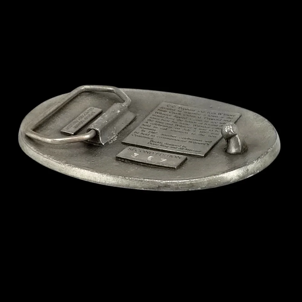 Western Associates‎ Belt Buckle Wilmore Kansas Centennial 1987 Vintage Farming